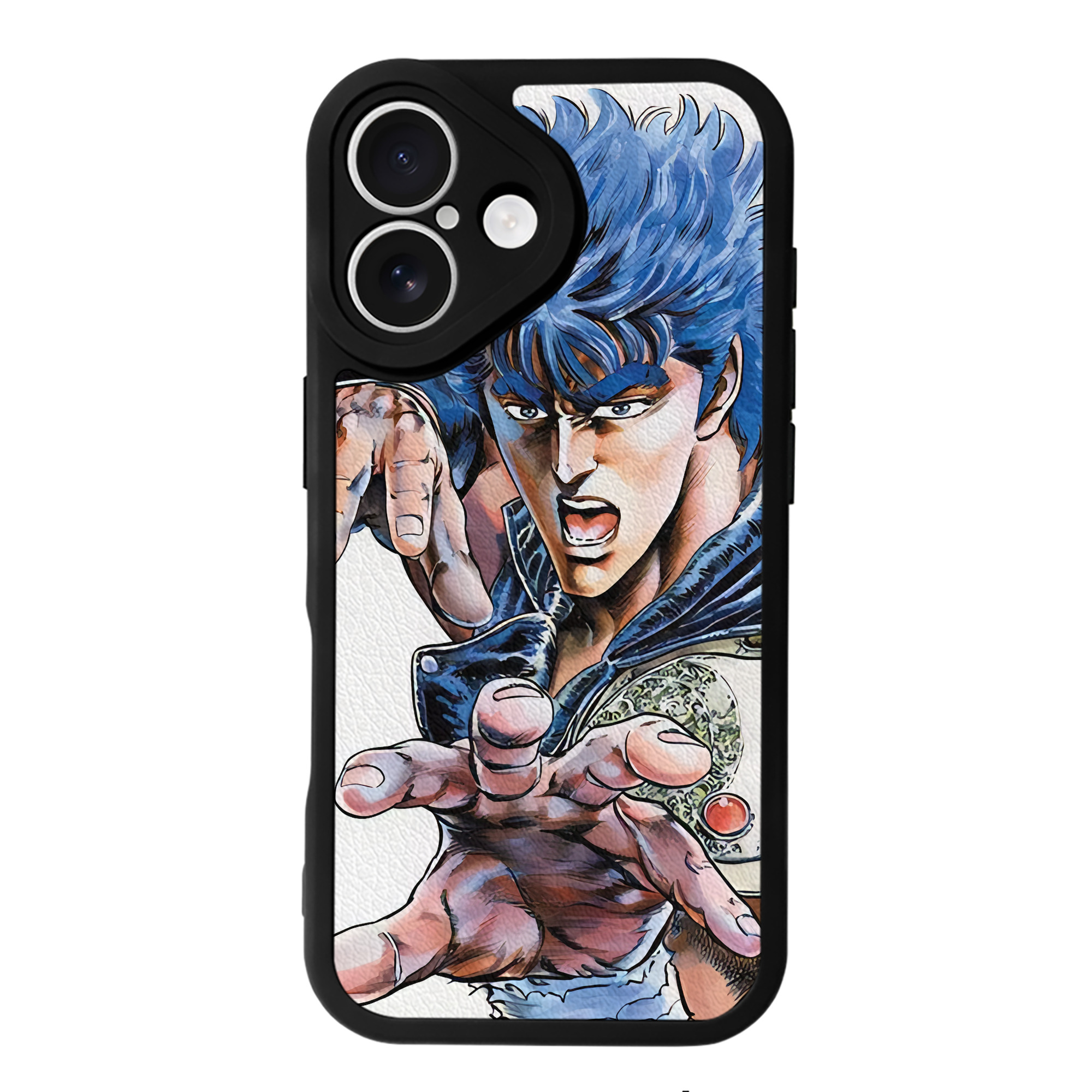 （画像用） 北斗の拳 Fist of the North Star 【iPhone 16シリーズ対応】シリコンスマホケース（レザー調） 材質：シリコン